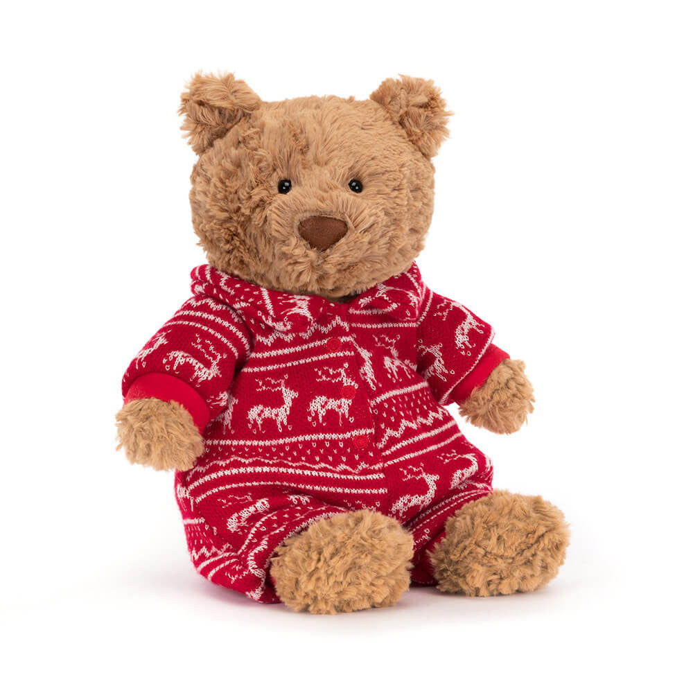 Bartholomew Bear Winter Pyjamas One Size JELLYCAT