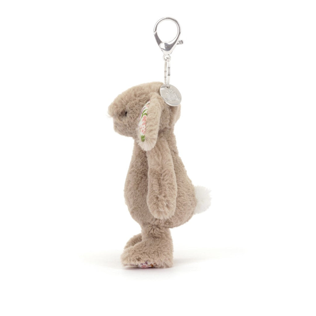 Jellycat Bashful Blossom Beige Bunny 'Petal' Bag Charm